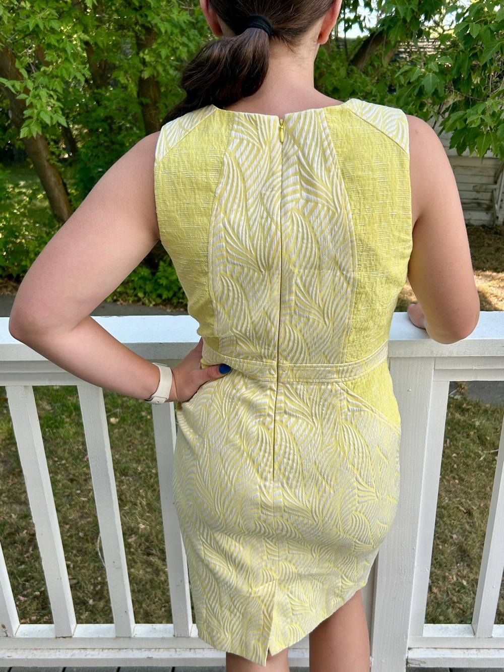 Calvin Klein textured sleeveless sheath dress Size 8 - Picture 5 of 12